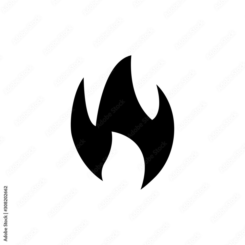 Burn, fire, flame icon . Design template vector Burn, fire, flame icon . Design template vector