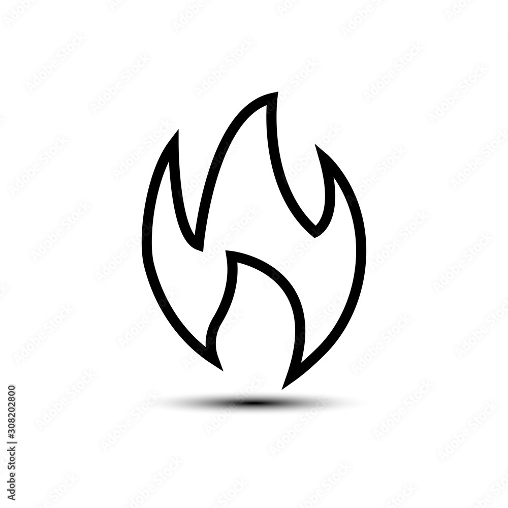 Burn, fire, flame icon . Design template vector Burn, fire, flame icon . Design template vector