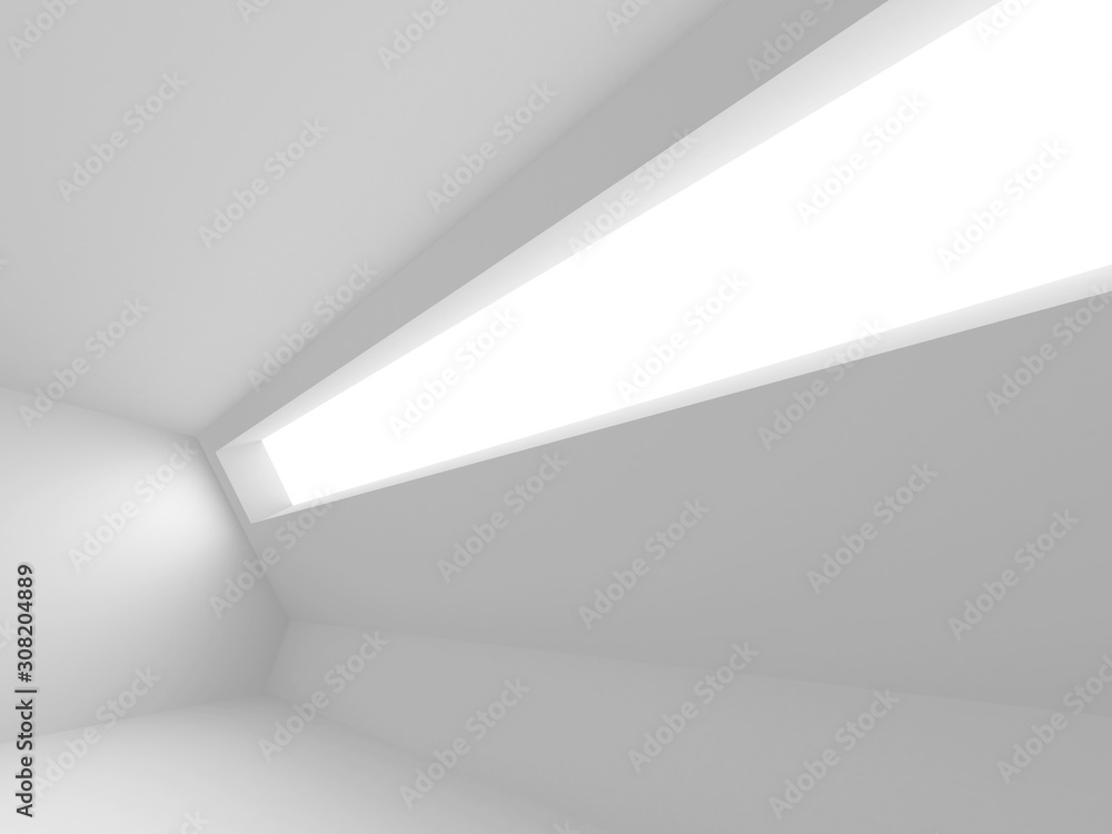 Futuristic White Architecture Design Background