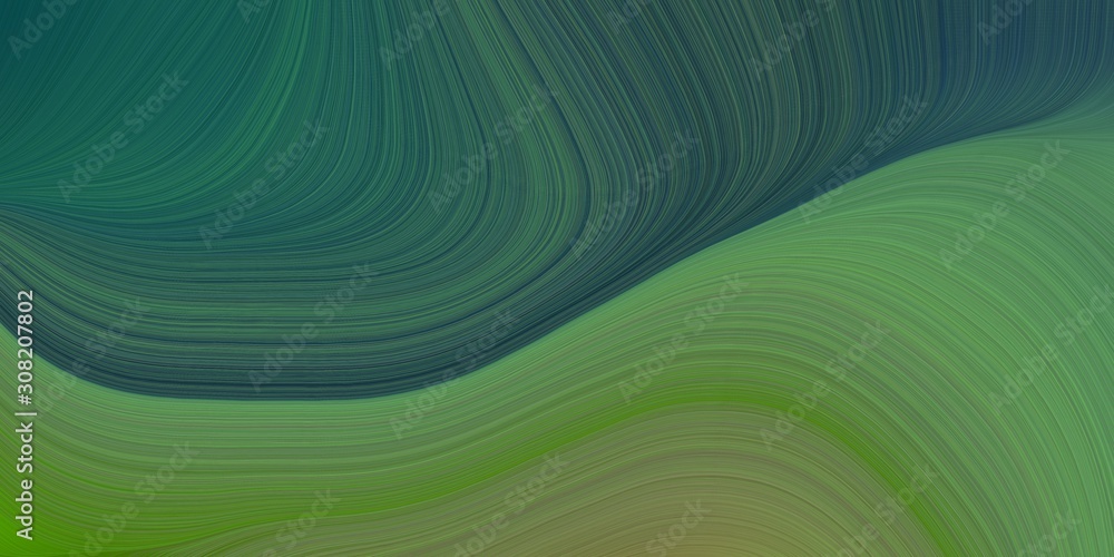 abstract waves illustration with dark slate gray, sea green and very dark blue color abstract waves illustration with dark slate gray, sea green and very dark blue color