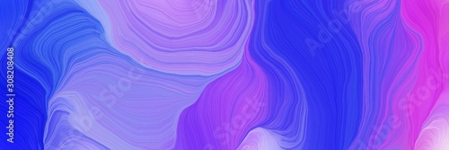 Panel kuchenny z motywem smooth swirl waves background design with medium slate blue, royal blue and medium purple color