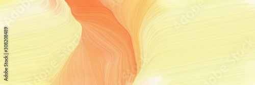 smooth swirl waves background illustration with pale golden rod, sandy brown and burly wood color