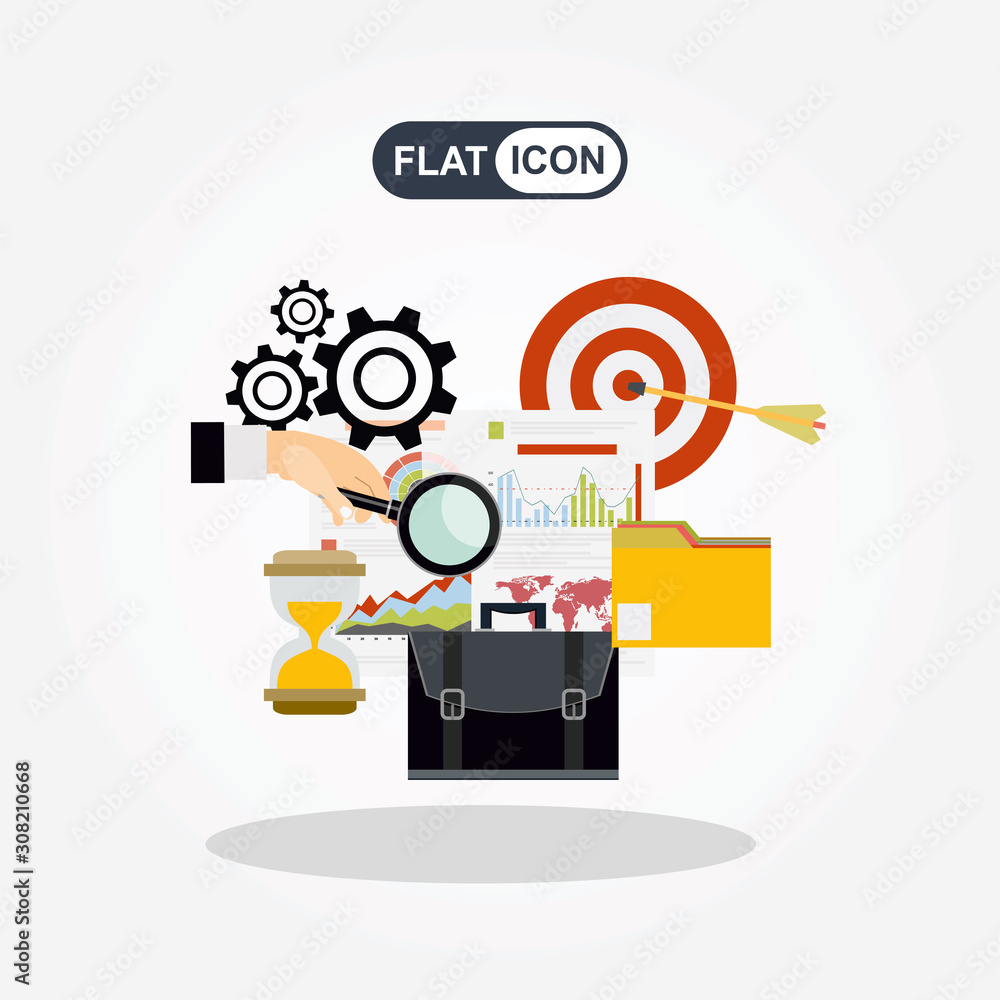 Flat illustration web analytics design , SEO optimization. Flat illustration web analytics design , SEO optimization.
