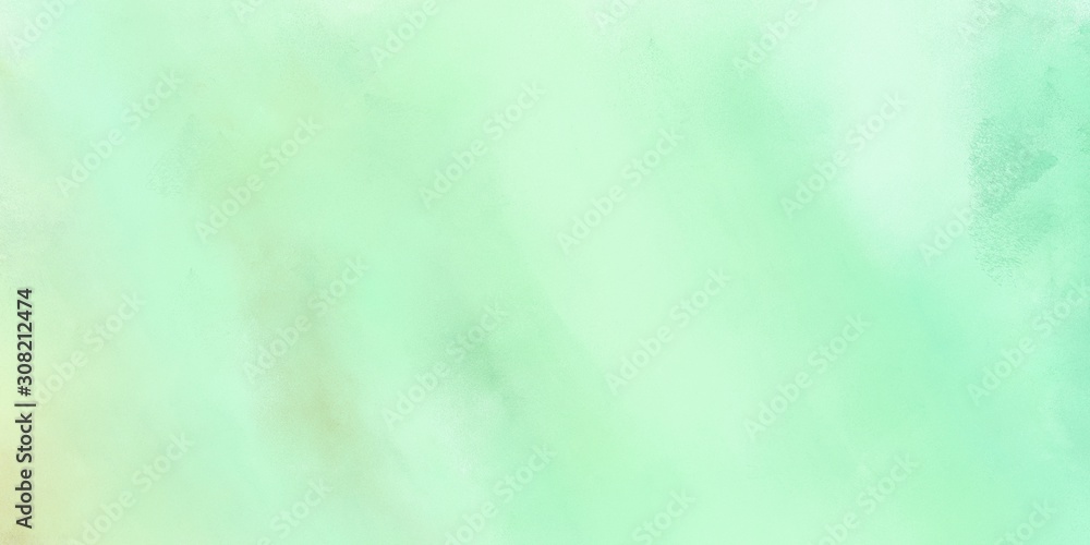 abstract painting background texture with tea green, light cyan and powder blue colors and space for text or image. can be used as header or banner