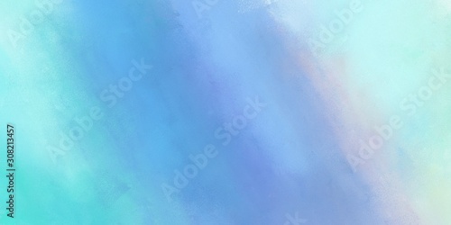 painting background texture with corn flower blue, pale turquoise and powder blue colors and space for text or image. can be used as header or banner
