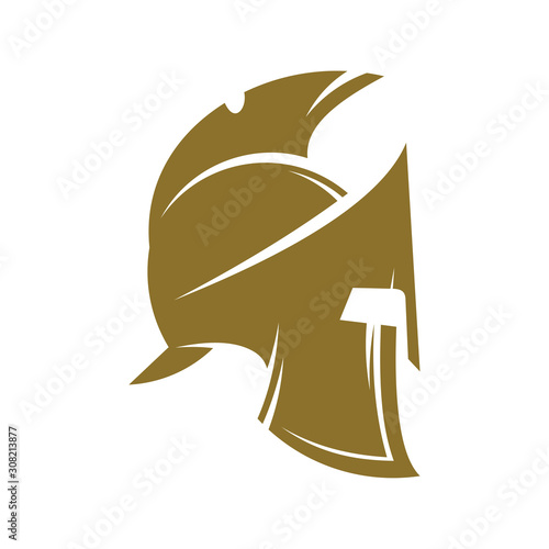 Spartan Logo Design Vector Template, Spartan Helmet Logo Concept, Emblem, Concept Design, Creative Symbol, Icon