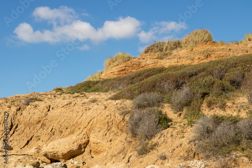 Traces d'érosion sur les falaises au nord de la Pointe aux Oies - Wimereux - Pas-de-Calais