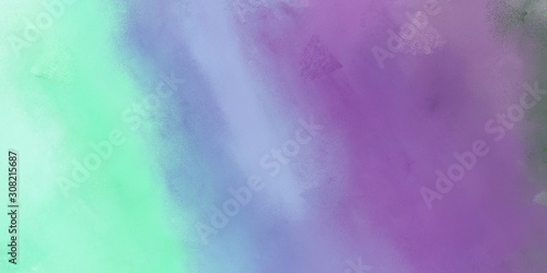 light slate gray, aqua marine and light pastel purple colored vintage abstract painted background with space for text or image. can be used as header or banner