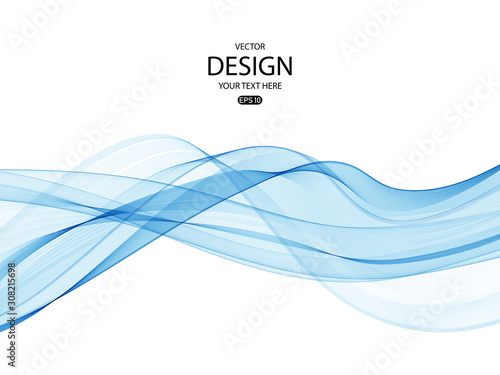 Background with blue wave for website, flyers, brochures, presentations.