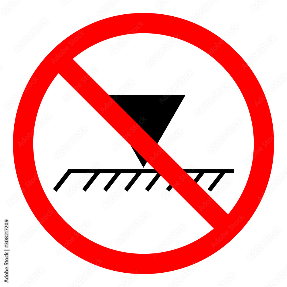 Danger Limit Overhead Height Symbol Sign, Vector Illustration, Isolated On White Background Label. EPS10 Danger Limit Overhead Height Symbol Sign, Vector Illustration, Isolated On White Background Label. EPS10