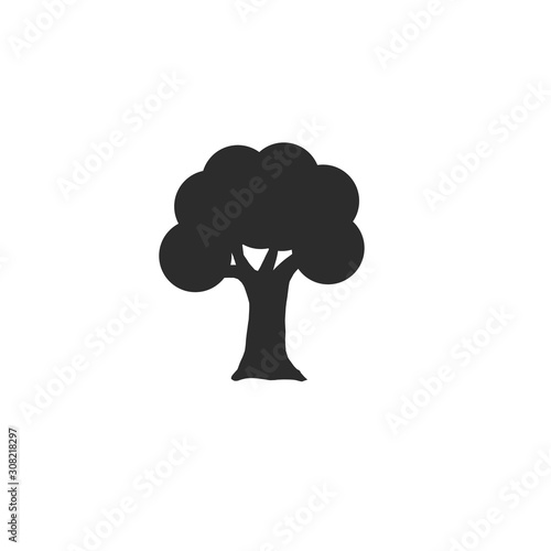 Tree icon on white background