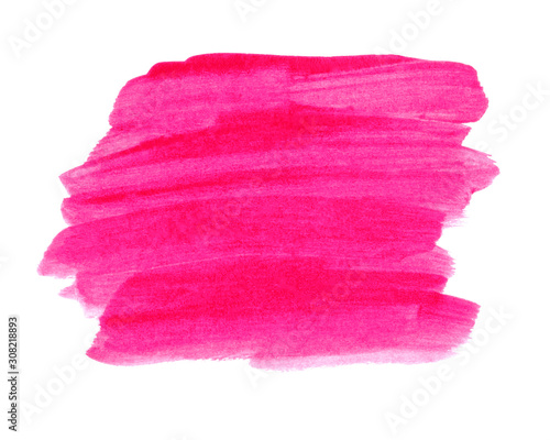 Watercolor pink background. Banner for text. Design for cards, paper, covers, invitations, frames, logos and posters.