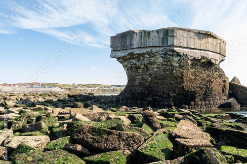 Tableau sur toile Les vestiges du Fort de l'Heurt - Le Portel