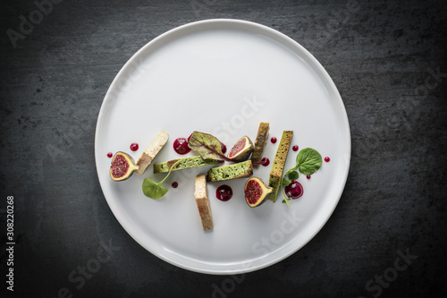 Принти на полотні Assiette de foie gras et ses figues