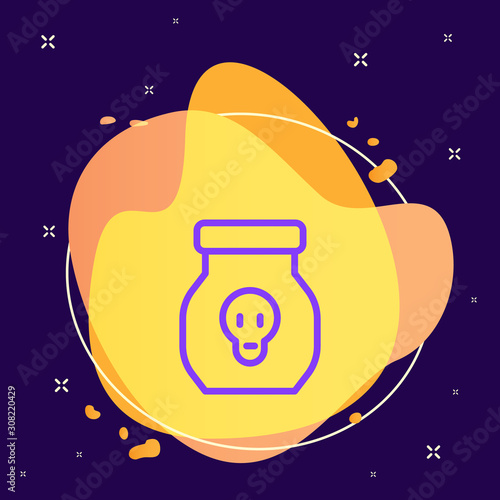 Drug, poison vector icon. Element of medicine for mobile concept and web apps illustration. Vector icon on abstract background