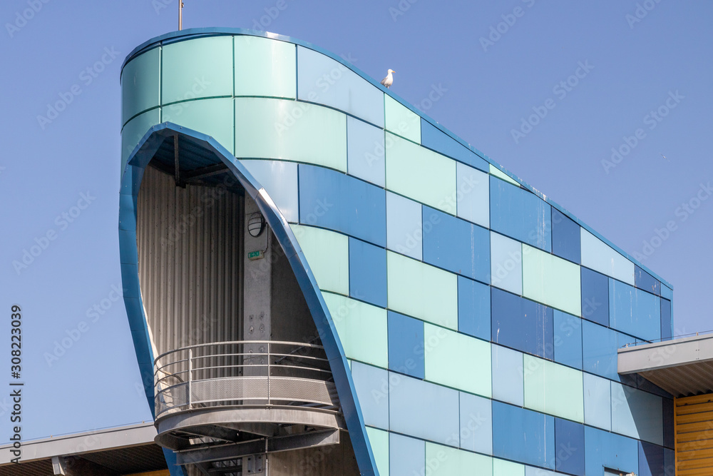 Obraz premium Détail d'un bâtiment de marée à Bouogne-sur-Mer