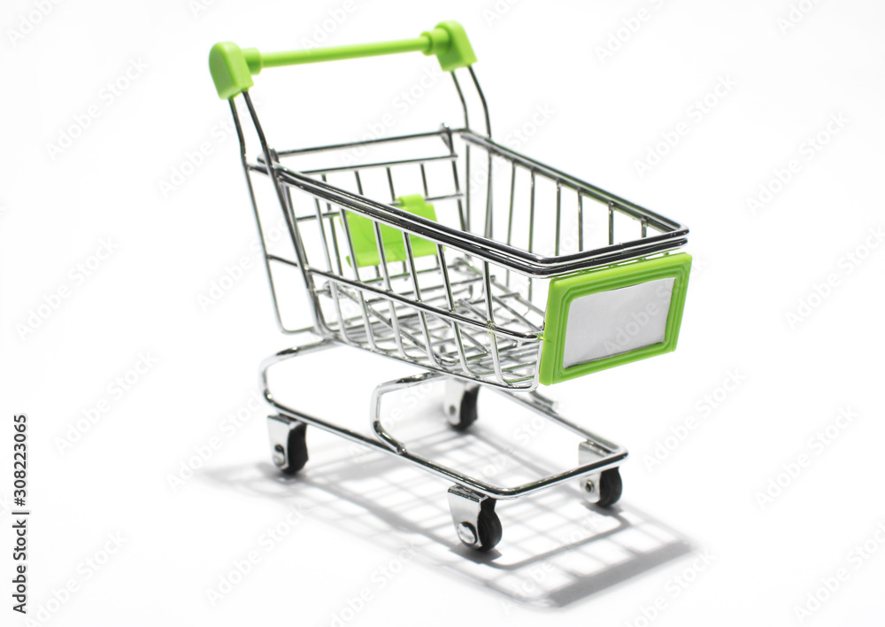 trolley on white background 