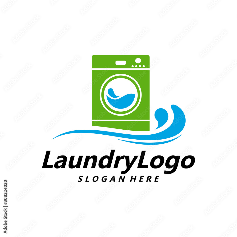 Laundry Logo Template Design Vector, Cleaning Service Logo Concept, Emblem, Concept Design, Creative Symbol, Icon