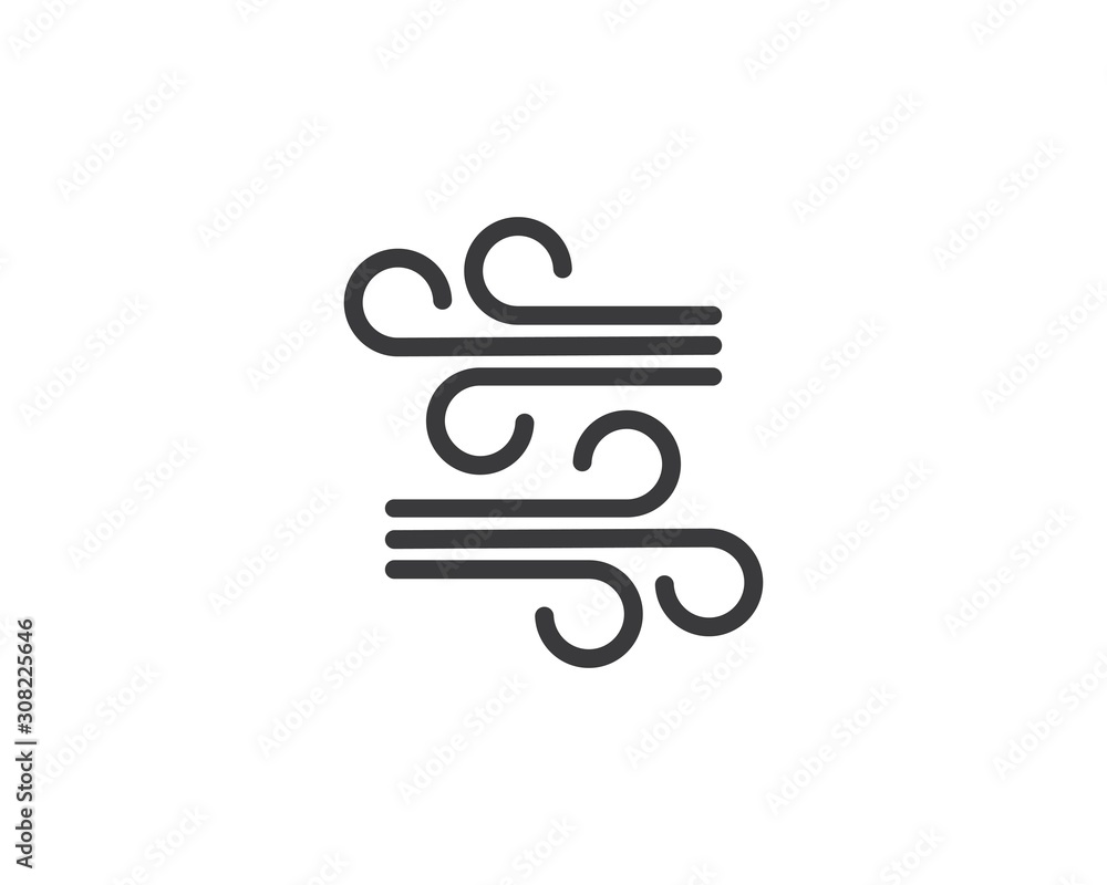 wind icon logo vector illustration wind icon logo vector illustration