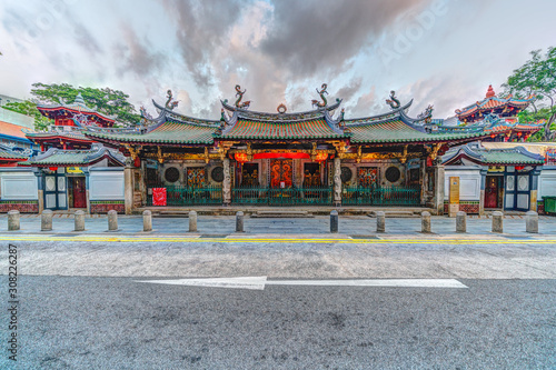 Photography HDR image of Thian Hock Keng Temple in Singapore