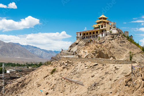 Ladakh, India - Jul 03 2019 - Zangdok Palri Monastery in Choglamsar, Ladakh, Jammu and Kashmir, India. photo