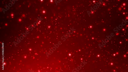 Abstract background blurred and defocus dot particle with lighting effect, dark and grain processed