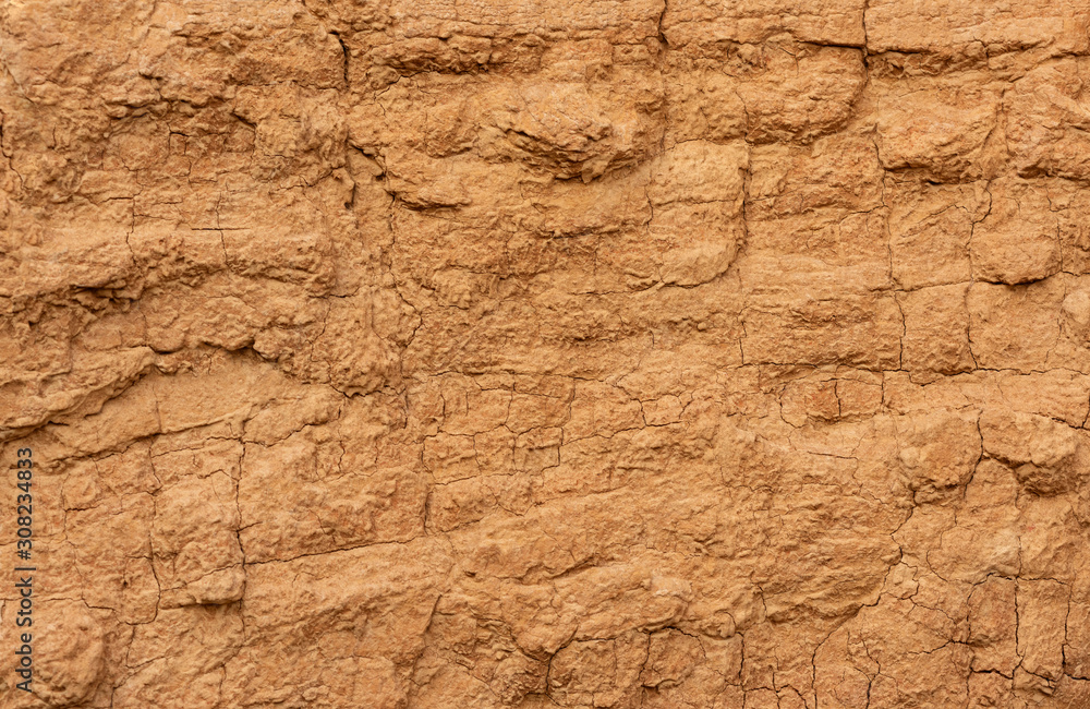 The ground with cracks, top view for the background. Concept of Graphic design of drought and death The ground with cracks, top view for the background. Concept of Graphic design of drought and death
