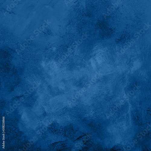 Dark blue grunge paint strokes background photo