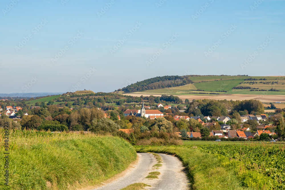 Le village de Neufchâtel-Hardelot et la campagne environnante