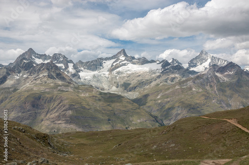 View closeup mountains scene in national park Zermatt, Switzerland © TravelFlow