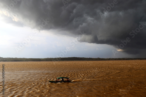 thunderstorm on the Amazon River - Amazon, Brazil