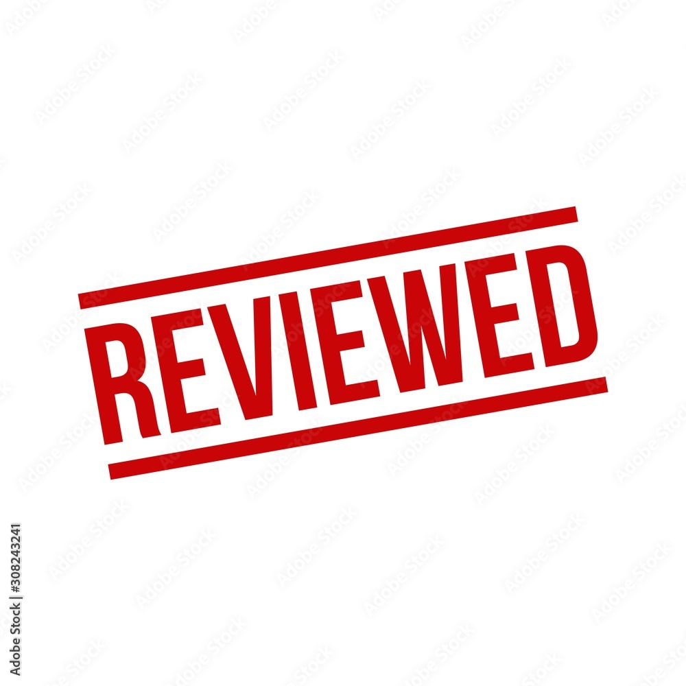 Reviewed Stamp Grunge Texture Vector Illustration Reviewed Stamp Grunge Texture Vector Illustration
