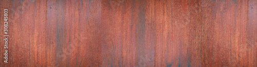 Panorama wood wall with beautiful vintage brown wooden texture background