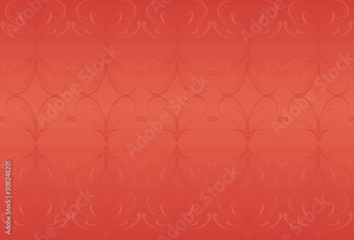 Pink background with abstract elements.