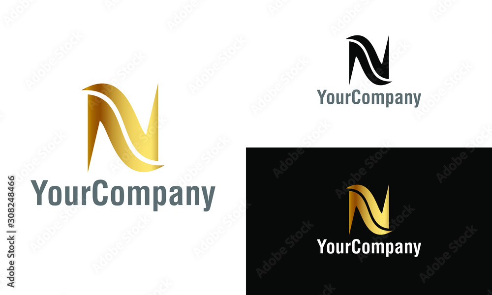 Letter N logo icon design template elements. Simple minimalist template graphic illustration. Creative vector emblem, for icon or design concept. Letter N logo icon design template elements. Simple minimalist template graphic illustration. Creative vector emblem, for icon or design concept.