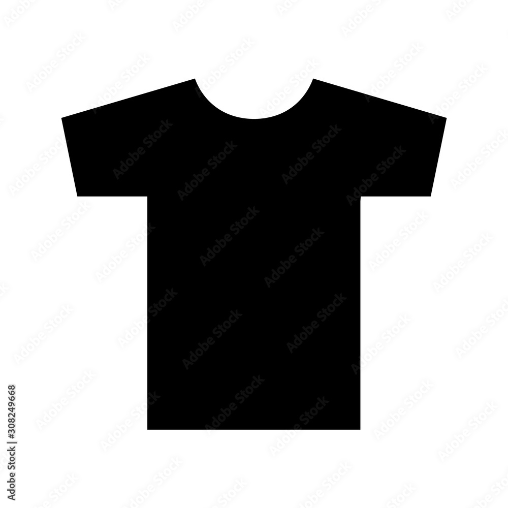 T-shirt icon, logo isolated on white background T-shirt icon, logo isolated on white background