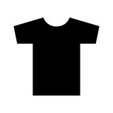 T-shirt icon, logo isolated on white background