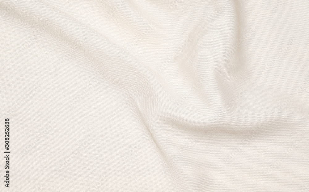 creased creamy material texture or background - obrazy, fototapety, plakaty 