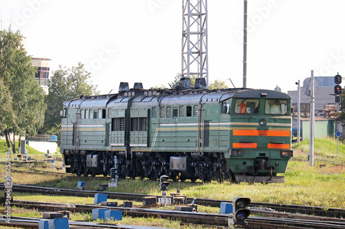 train at the railway station