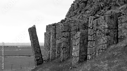 Old Basalt Columns Of Dverghamrar, Iceland photo