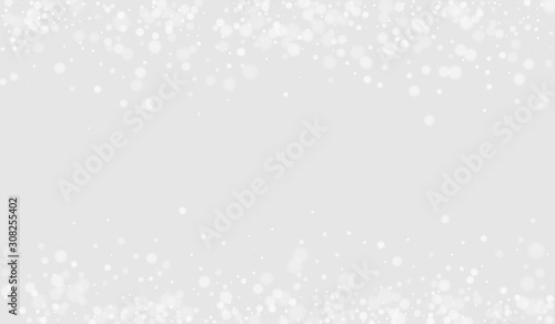 Grey Ice Holiday Background. Falling Snowflake Wallpaper. Transparent Background. Grey Snow Vector Pattern. Snow Cold Card.