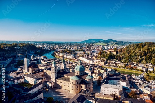 panoramic view of Salzburg 
