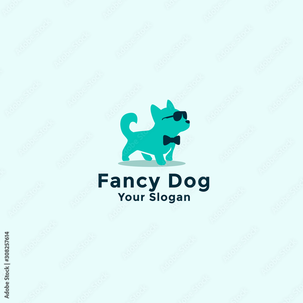 Fancy dog logo