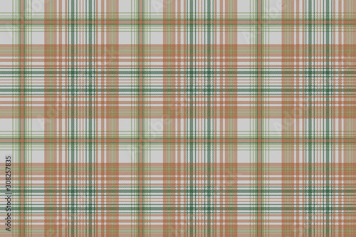 Plaid green gold color seamless fabric texture