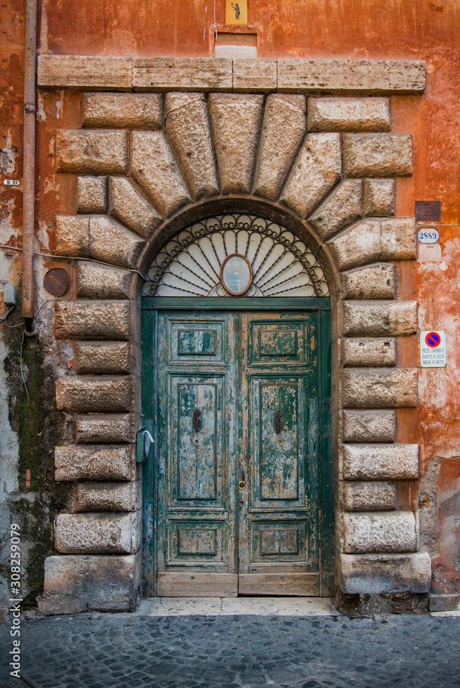 Ancient door in Rome