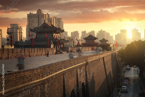 Xian city wall. photo