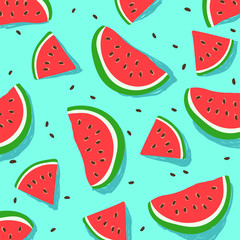 Deken met foto Watermeloen patronen Watermeloen patroon zomers fruit design  © Crisp
