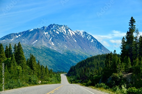 View on the Klondike Highway  Skagway Alaska to Whitehorse Yukon Canada photo