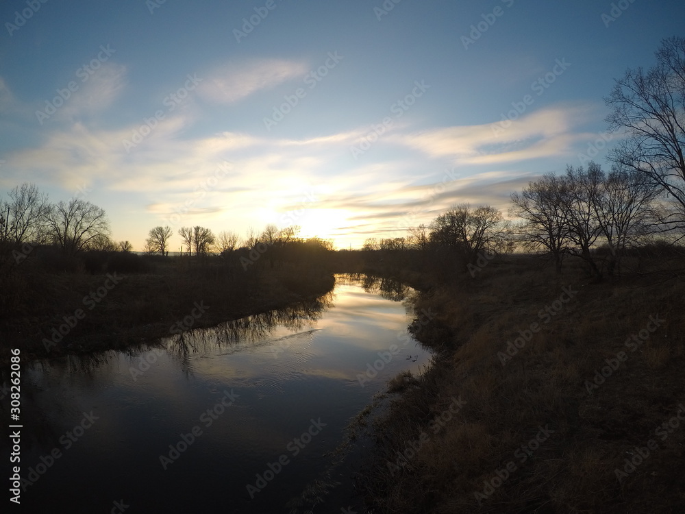 Sunset river Sunset river
