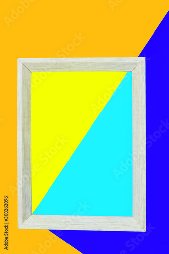 Free Download Fondo variopinto con marco de madera en el centro	 - GFXLoad